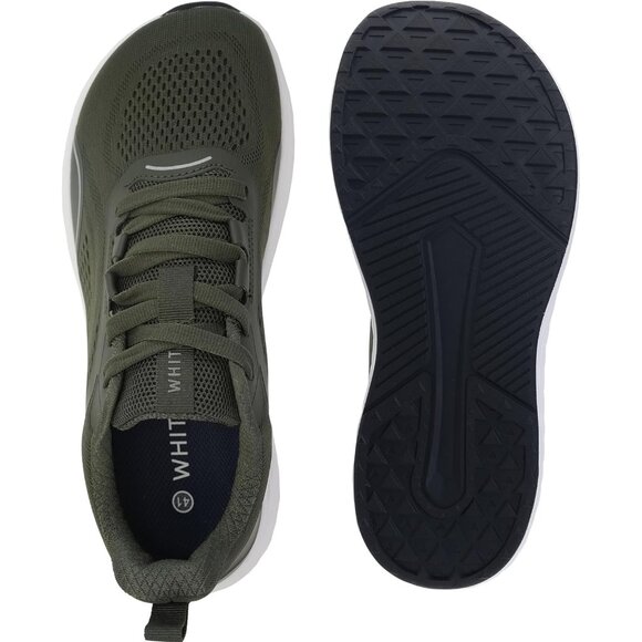 Men's Green Zero Drop Wide Toe Box Running Soft Mesh Shoes - Picture 7 of 7